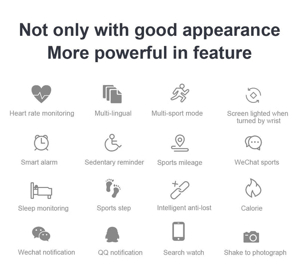 New 1.3' Full HD IPS Circular Screen Band Heart Rate Monitor Sport Mode Fitness Tracker Smart Watch