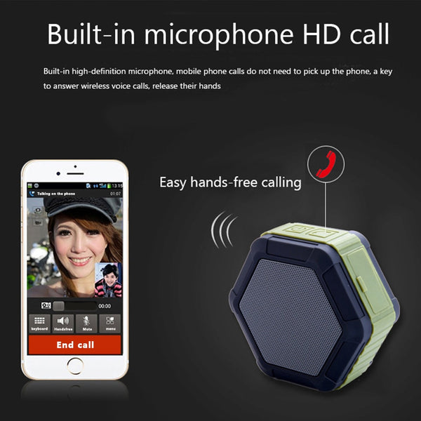 New Outdoor Sport Wireless Bluetooth Waterproof Portable Subwoofer Full Range USB Mini Speaker