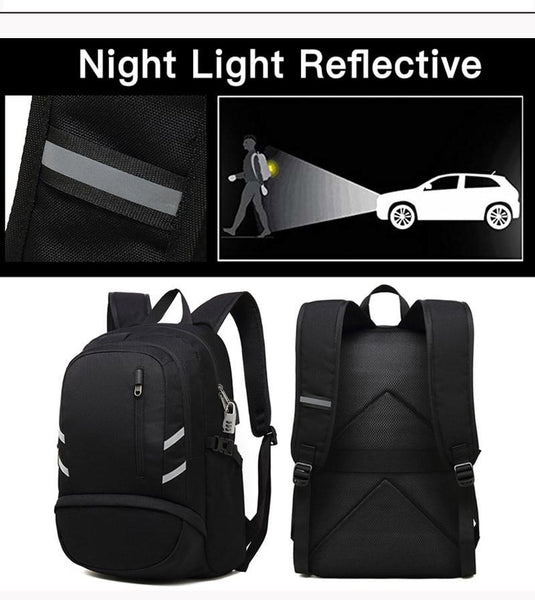 New 17 Inch Large Capacity Laptop Backpack Mochila Multifunctional USB Charging Casual School Bag