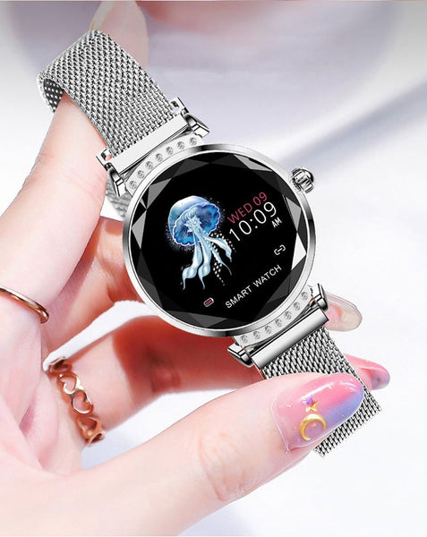 New Luxury Smart Fitness Bracelet Women Blood Pressure Heart Rate Monitoring Wristband Lady Watch