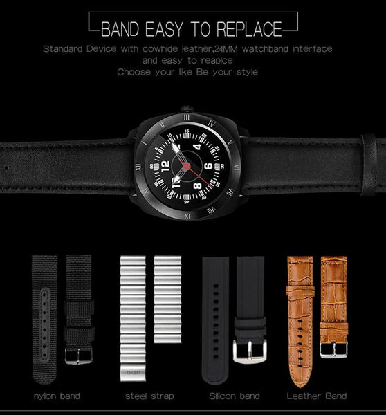 New Smart Watch Heart Rate Monitor Remote Camera Music Wristwatch Pedometer Smartwatch For Android iPhones