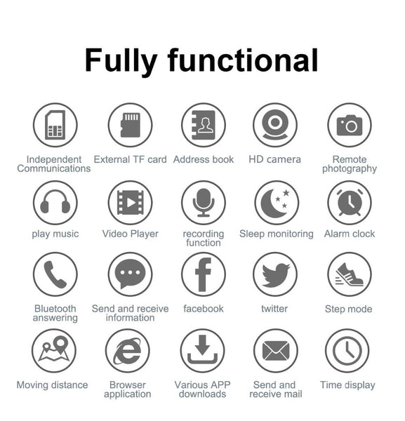 New Business-Ready WIFI Bluetooth Mobile Smart Watch Multi-Face Smartwatch For Android iPhones