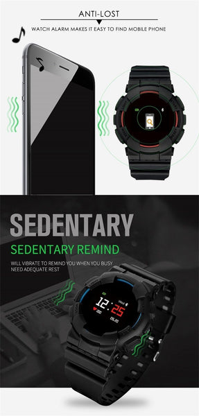 New Smart Watch IP68 Fitness Tracker Blood Pressure/Heart Rate Monitor Bluetooth Outdoor Waterproof Smartwatch