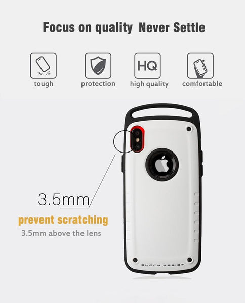 New Hybrid Protective Hard Silicone Heavy Duty Armor Sport Case For iPhone X XS Max XR