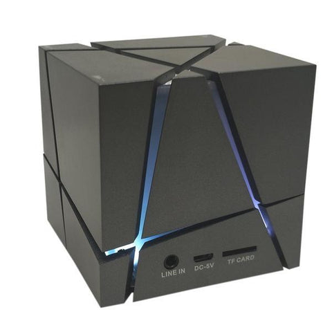 New Wireless Bluetooth Speaker With Microphone LED Flashing Light Subwoofer Hifi Surround Sound For Android iPhone