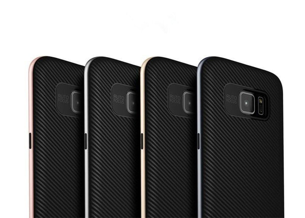 Hybrid Armor with Silicon Back Cover Protective Layered Shell For Samsung S7/Edge