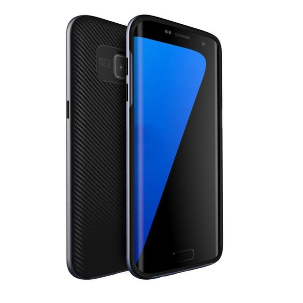 Hybrid Armor with Silicon Back Cover Protective Layered Shell For Samsung S7/Edge