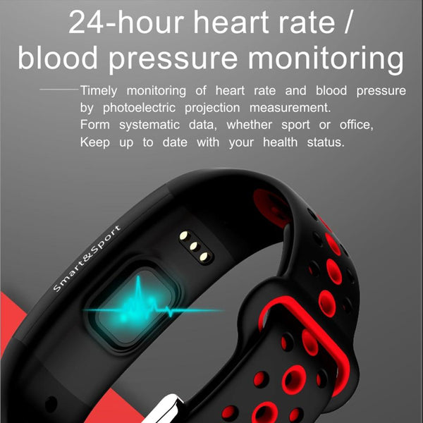 New Fitness Bracelet IP68 Waterproof Dynamic Heart Rate Blood Pressure Monitoring Tracker For iPhones Android