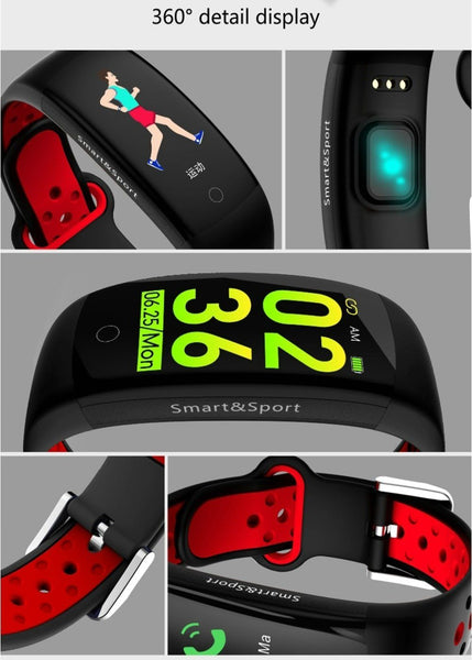 New Fitness Bracelet IP68 Waterproof Dynamic Heart Rate Blood Pressure Monitoring Tracker For iPhones Android