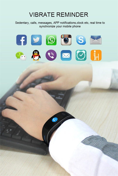 New Blood Pressure Smart Band Heart Rate Bracelet Fitness Tracker Watch Intelligent Wristband