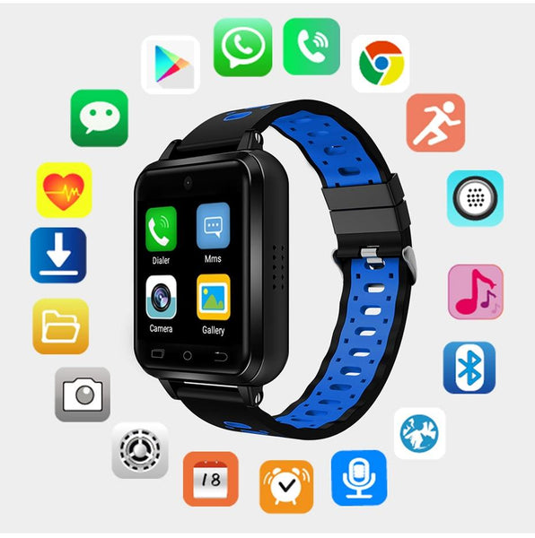 New 4G WIFI Android 6.0 Heart Rate Monitor Fitness Tracker Smartwatch For Men Women iPhone Android