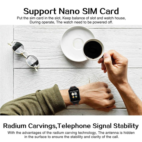New 4G WIFI Android 6.0 Heart Rate Monitor Fitness Tracker Smartwatch For Men Women iPhone Android