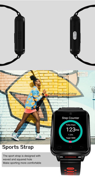 New 4G WIFI Android 6.0 Heart Rate Monitor Fitness Tracker Smartwatch For Men Women iPhone Android