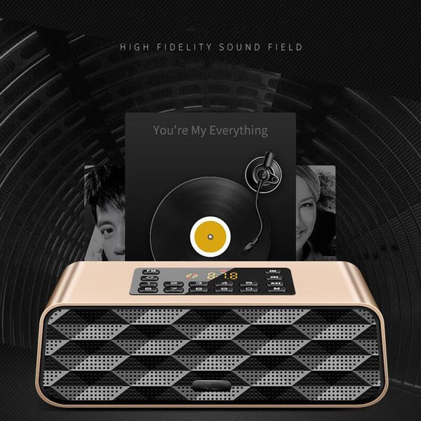 New Super Bass Bluetooth Speaker Subwoofer Portable Wireless Speaker With Mic Audio Multifunction TF FM Radio