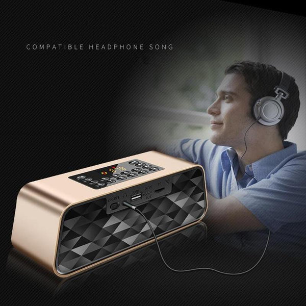 New Super Bass Bluetooth Speaker Subwoofer Portable Wireless Speaker With Mic Audio Multifunction TF FM Radio