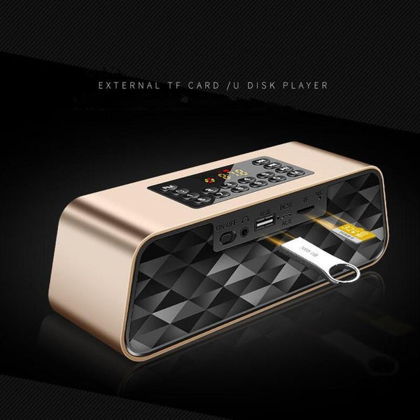 New Super Bass Bluetooth Speaker Subwoofer Portable Wireless Speaker With Mic Audio Multifunction TF FM Radio