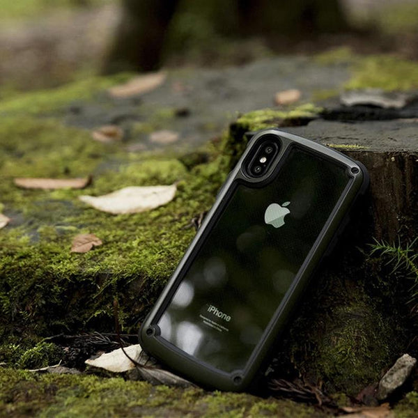 New Luxury Transparent Case Shockproof Armor Protective Case Cover For iPhone X XS Max XR 8 Plus