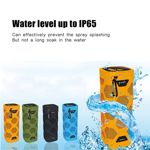 New NFC Wireless Bluetooth Waterproof Portable Outdoor Mini Stereo Column Speaker With Powerbank