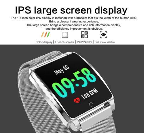 New IPS Large Screen Multi-Sport Fitness Smart Watch Activity Tracker Heart Rate Blood Pressure Wristband For iOS Android