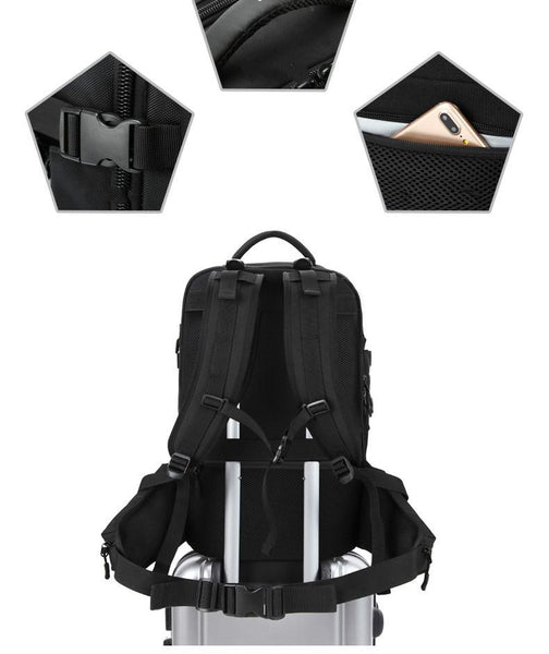 New Smart USB Backpack Men Travel Pack Bag Male Luggage Business Rucksack Large Capacity Laptop Backpack