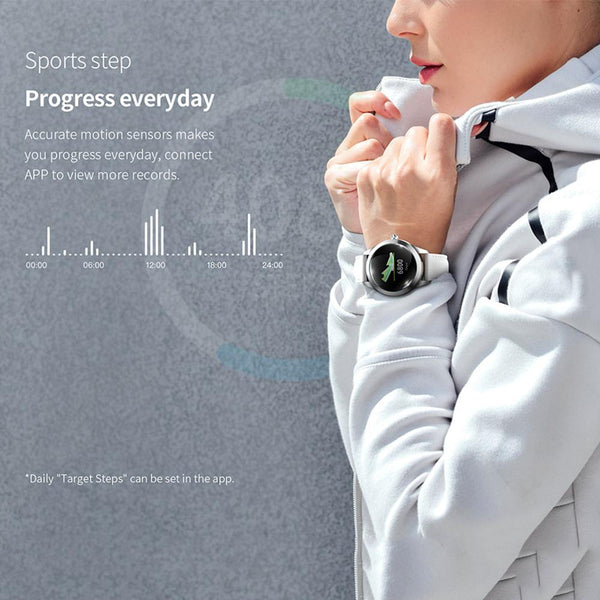 New Smart Watch Women 1.04'' Screen IP68 Waterproof Heart Rate Monitor Sport Smartwatch For iOS Android