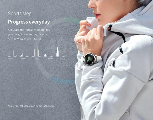 New Smart Watch Women 1.04'' Screen IP68 Waterproof Heart Rate Monitor Sport Smartwatch For iOS Android