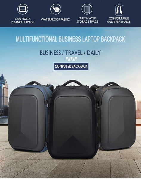 New Smart Business Multifunctional USB Charging Laptop Backpack Water-Repellent Travel School Bag