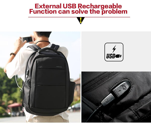 New Large Capacity 15.6'' USB Port Charging Anti-Theft Smart Travel Outdoor Backpack For Men Women