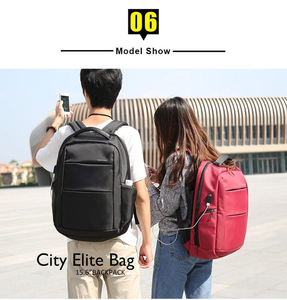 New Large Capacity 15.6'' USB Port Charging Anti-Theft Smart Travel Outdoor Backpack For Men Women
