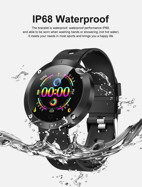 New Smart Watch 50 Meters Waterproof Heart Rate Monitor Fitness Tracker Heart Rate Monitor For iOS Android