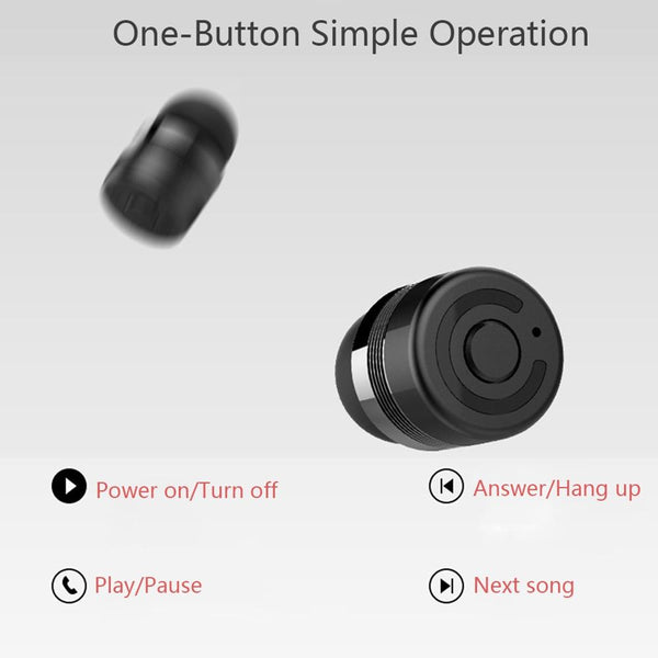 New Bluetooth 5.0 TWS Earbuds In-Ear True Stereo Sound With Charging Box 2000mAh Power Bank