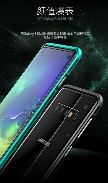 New Luxury Metallic Aluminum Frame Bumper Slim Protective Case For Samsung Galaxy S10 Series