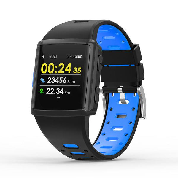 New Sport Smart Watch GPS IP68 Waterproof Heart Rate Monitoring Full Touch Screen Smartwatch For iPhone Android