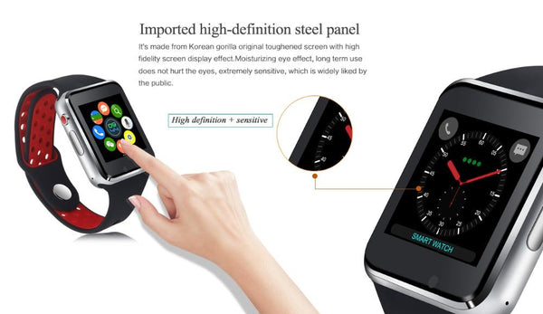 New Bluetooth Smart Watch With Camera Facebook Whatsapp Twitter Sync SMS Smartwatch For iPhone Android