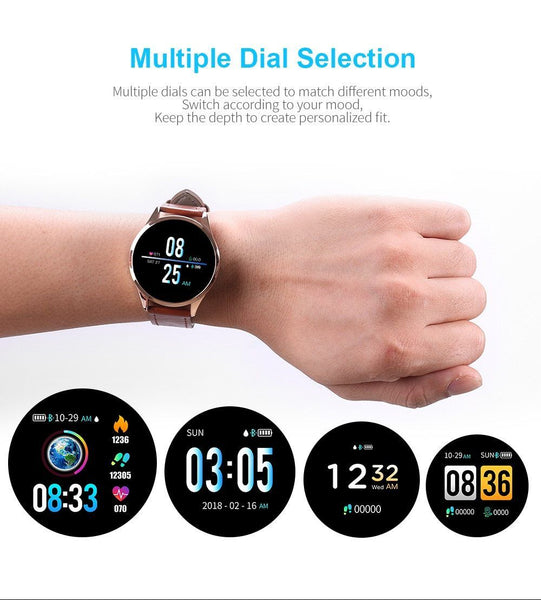 New Waterproof Fitness Tracker Smart Watch Heart Rate Blood Pressure Monitor Smartwatch For iPhone Android