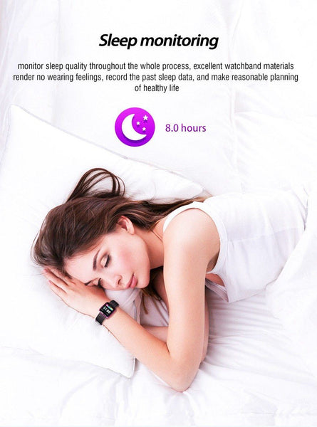 New 1.3'' IPS Big Screen Heart Rate Blood Pressure Monitor Fitness Tracker Smartwatch For iPhone Android