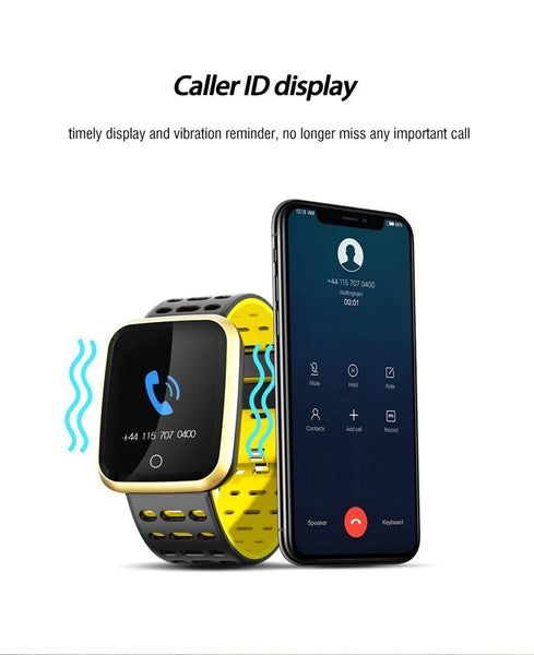 New 1.3'' IPS Big Screen Heart Rate Blood Pressure Monitor Fitness Tracker Smartwatch For iPhone Android