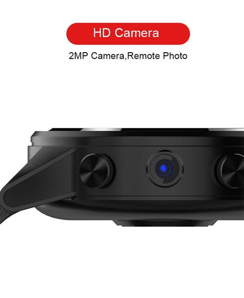 New Android 7.1  IP67 Waterproof GPS 2MP Camera 1.6 Inch AMOLED Screen 4G Smartwatch For iPhone Android