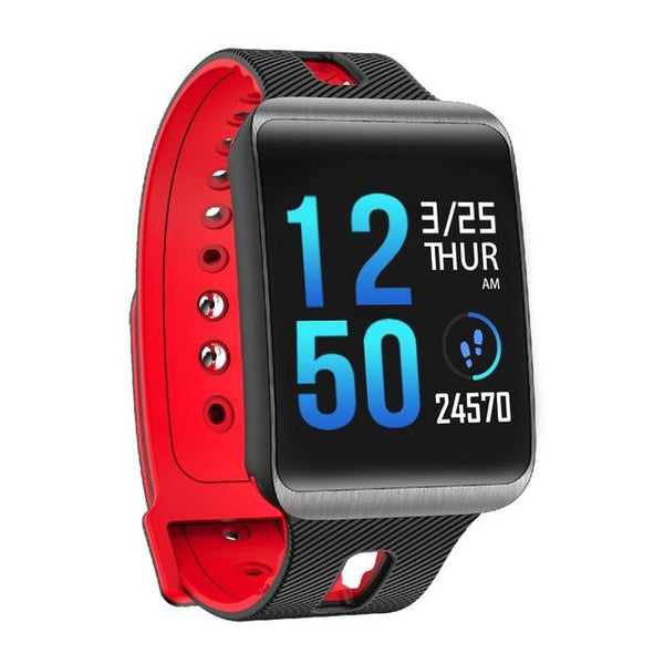 New IP67 Heart Rate Blood Pressure Monitoring Touch Screen Smart Bracelet Fitness Tracker Smartwatch For iPhone Android