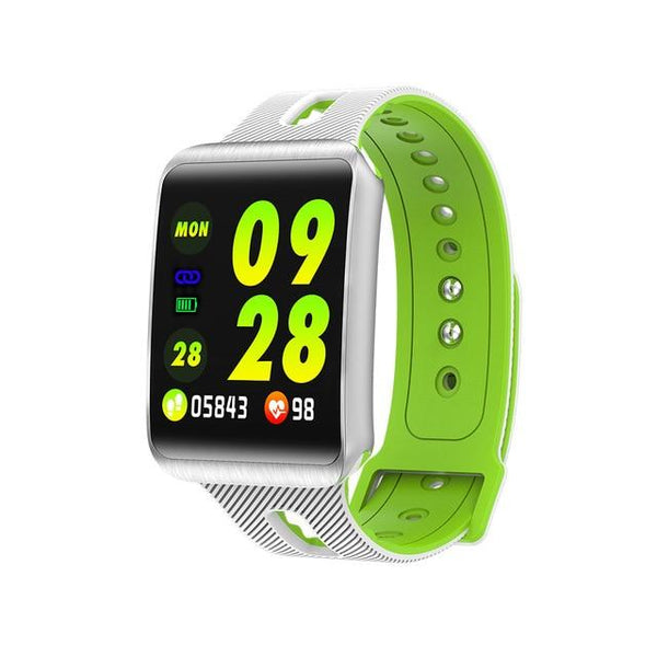 New IP67 Heart Rate Blood Pressure Monitoring Touch Screen Smart Bracelet Fitness Tracker Smartwatch For iPhone Android