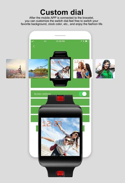 New IP67 Heart Rate Blood Pressure Monitoring Touch Screen Smart Bracelet Fitness Tracker Smartwatch For iPhone Android