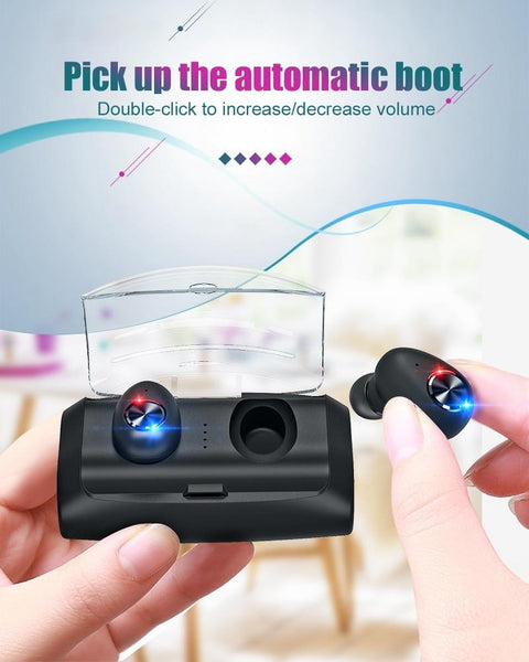 New Wireless Bluetooth Noise Cancelling Earbuds TWS Stereo Earphones With Mic Charging Box