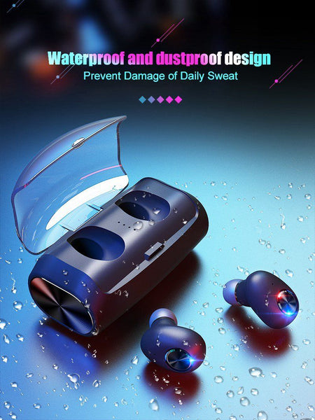 New Wireless Bluetooth Noise Cancelling Earbuds TWS Stereo Earphones With Mic Charging Box