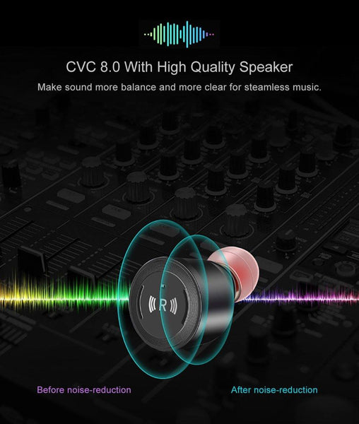 New TWS Wireless Bluetooth 5.0 Earphone IPX7 Waterproof Headset Stereo Earbuds Microphone With Charging Case