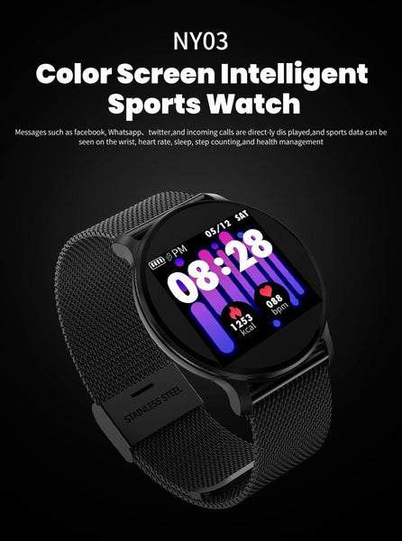 New Smart Watch Waterproof Smartwatch Heart Rate Monitor Fitness Tracker For iPhones Android