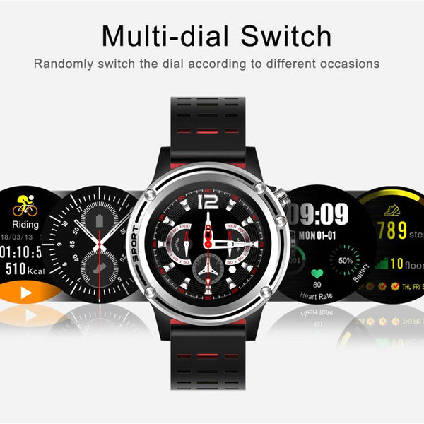 New Sport Smart Watch Men Pedometer Heart Rate Detection Smartwatch Wearable Device for iPhones Androids