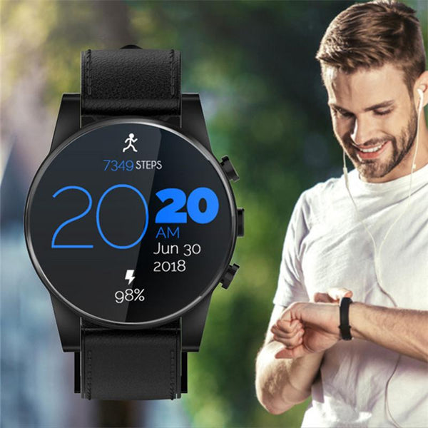 New Android 7.1  IP67 Waterproof GPS 2MP Camera 1.6 Inch AMOLED Screen 4G Smartwatch For iPhone Android