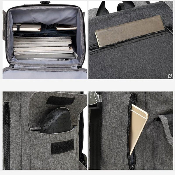 New Multifunction Smart USB Port Charging Backpack Large Capacity Waterproof Laptop Outdoor Rugged School Bag