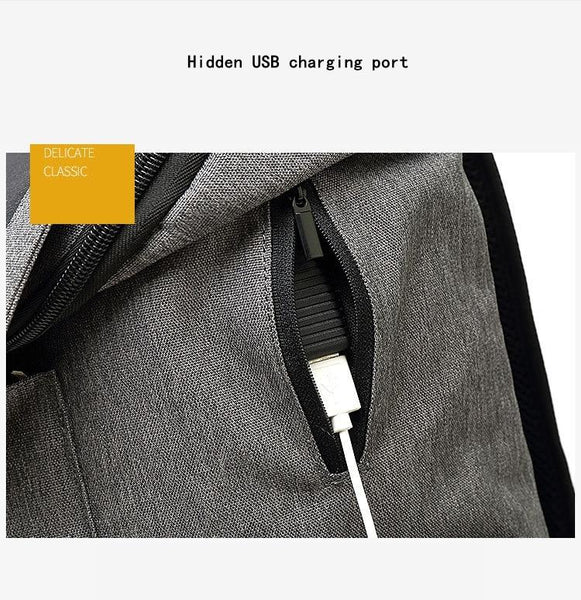 New Multifunction Smart USB Port Charging Backpack Large Capacity Waterproof Laptop Outdoor Rugged School Bag