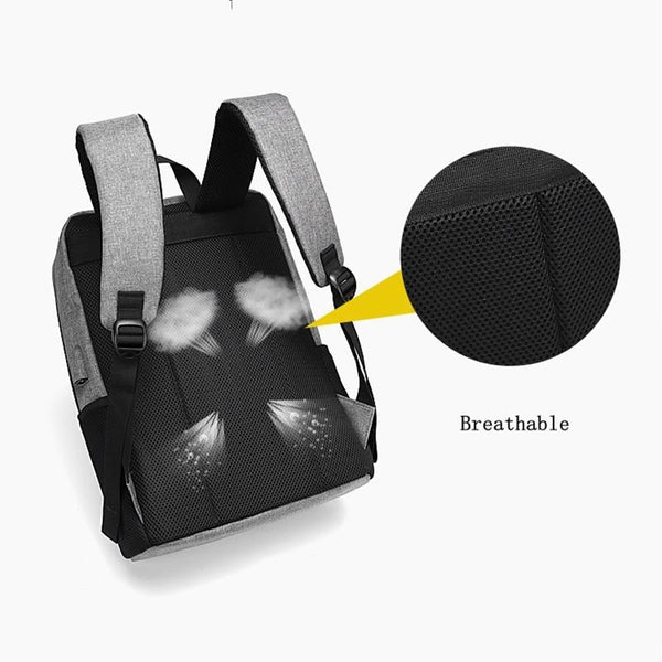 New Outdoor Anti-Thief school Backpack Multifunctional Waterproof 15.6 inch Laptop USB Charging Travel Bag